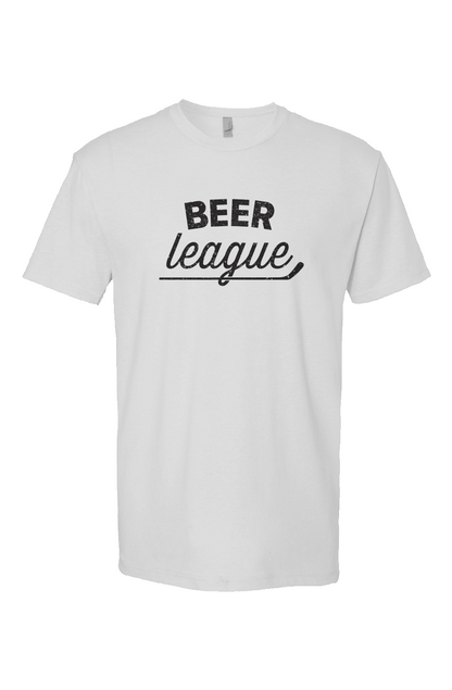 Beer League Breakaway Performance Tee White | Barn Garb Hockey Threads