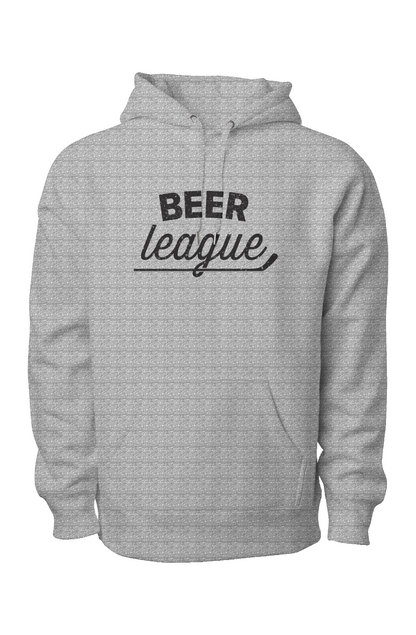 Beer League Legend Heavyweight Hoodie Grey | Barn Garb Hockey Threads
