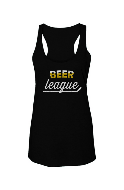 Beer League Racerback Barn Tank Black | Barn Garb Hockey Threads