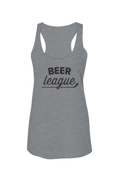 Beer League Racerback Barn Tank Grey | Barn Garb Hockey Threads
