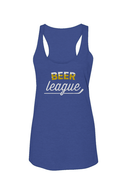 Beer League Racerback Barn Tank Royal Blue | Barn Garb Hockey Threads
