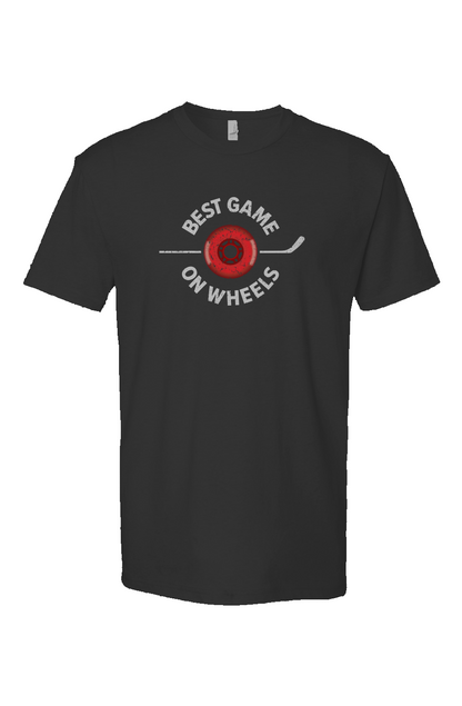 Best Game on Wheels Breakaway Performance Tee Black | Barn Garb Hockey Threads