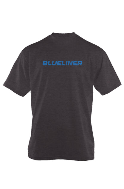 Blueliner 90s Throwback Tee Charcoal | Barn Garb Hockey Threads
