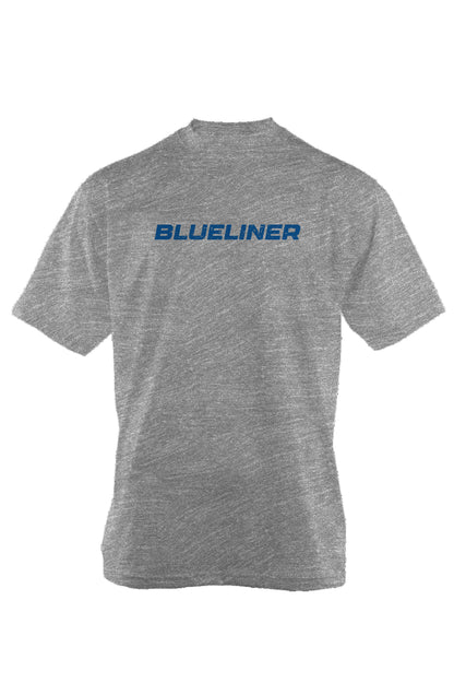 Blueliner 90s Throwback Tee Grey | Barn Garb Hockey Threads