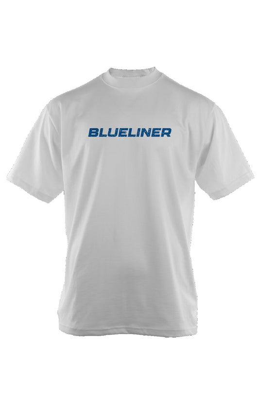Blueliner 90s Throwback Tee White | Barn Garb Hockey Threads