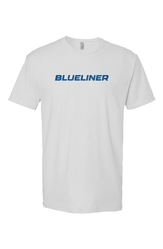 Blueliner Breakaway Performance Tee White | Barn Garb Hockey Threads