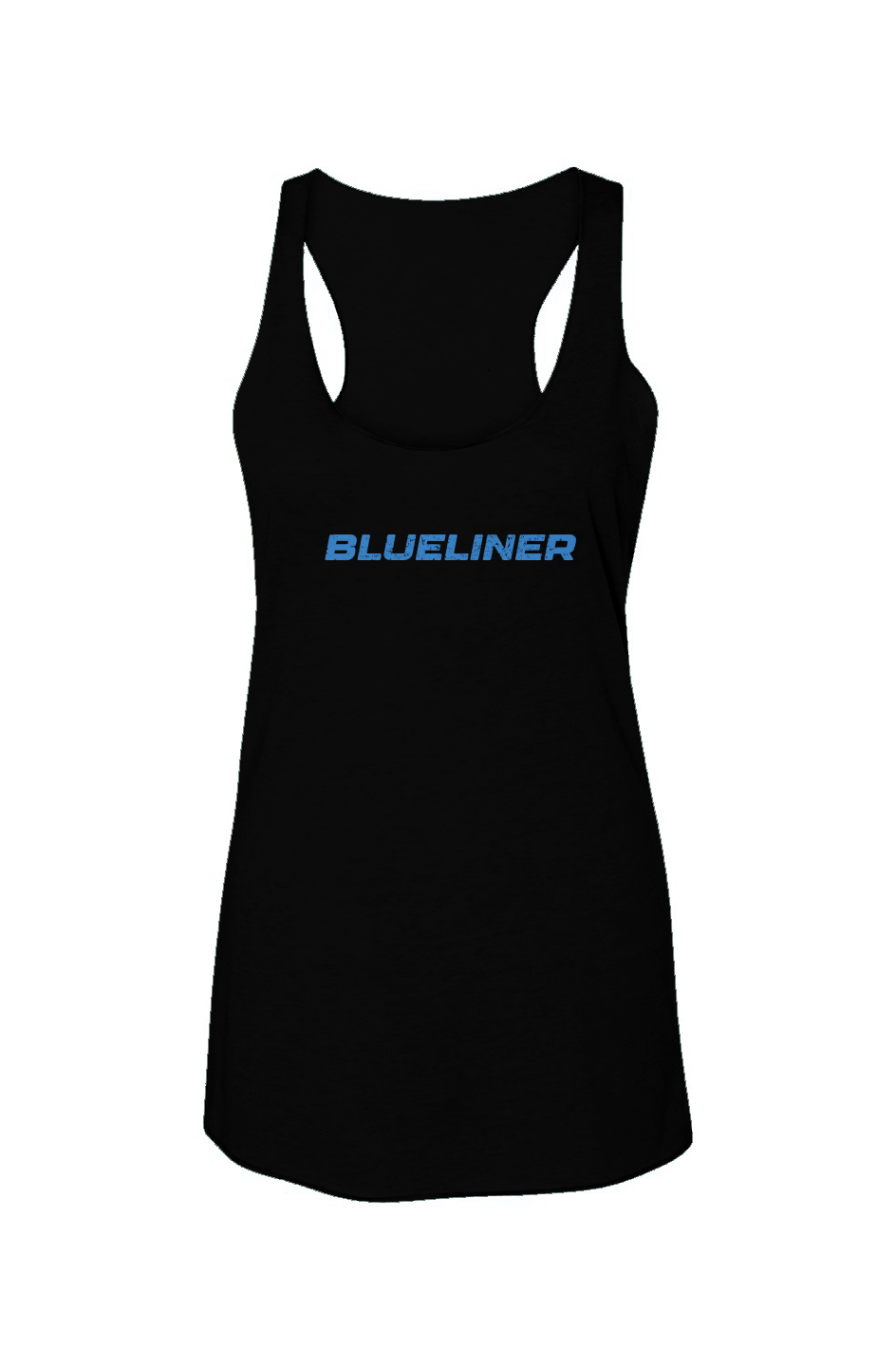 Blueliner Racerback Barn Tank Black | Barn Garb Hockey Threads