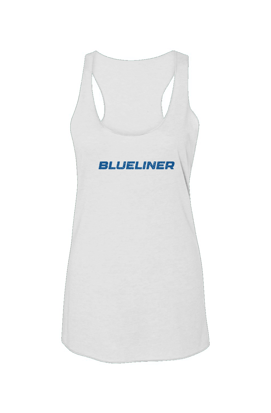 Blueliner Racerback Barn Tank White | Barn Garb Hockey Threads