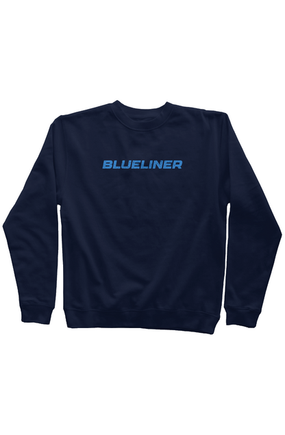 Blueliner Rinkside Crewneck Sweatshirt Navy Blue | Barn Garb Hockey Threads