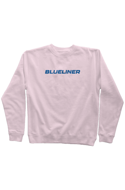 Blueliner Rinkside Crewneck Sweatshirt Pink | Barn Garb Hockey Threads