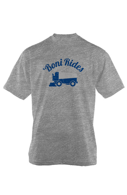 Boni' Rides 90s Throwback Tee Grey | Barn Garb Hockey Threads
