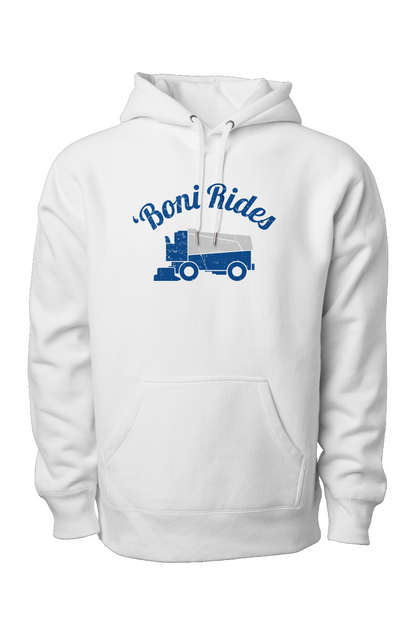Boni' Rides Legend Heavyweight Hoodie White | Barn Garb Hockey Threads
