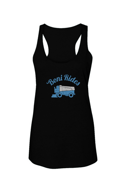 Boni' Rides Racerback Barn Tank Black | Barn Garb Hockey Threads