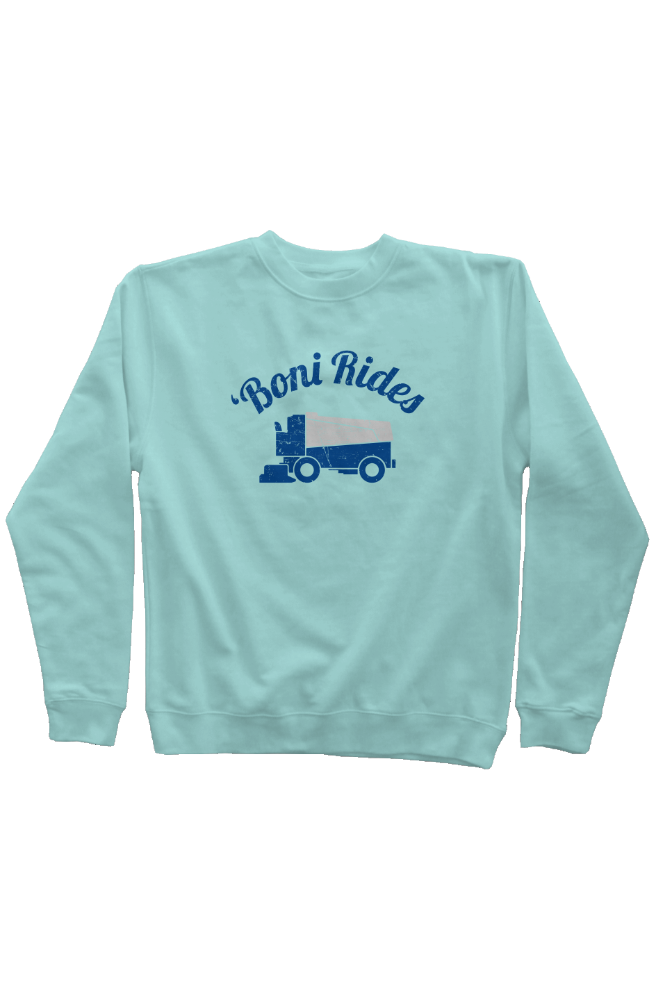 Boni' Rides Rinkside Crewneck Sweatshirt Mint | Barn Garb Hockey Threads