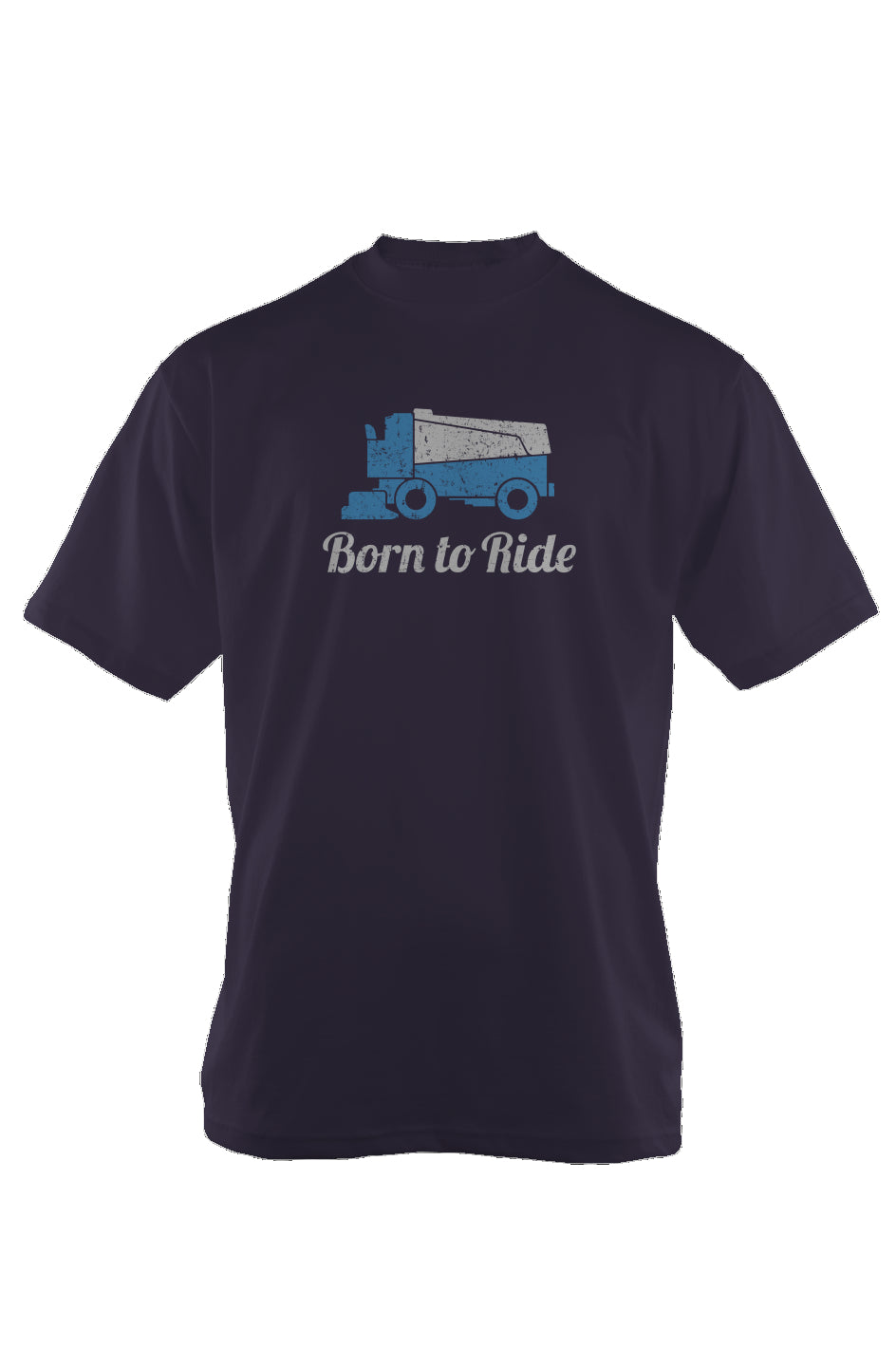 Born to Ride 90s Throwback Tee Navy Blue | Barn Garb Hockey Threads