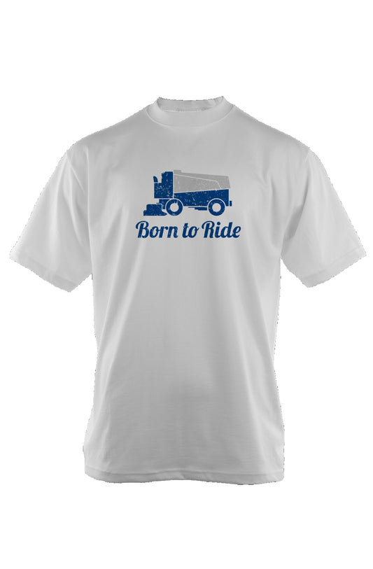 Born to Ride 90s Throwback Tee White | Barn Garb Hockey Threads