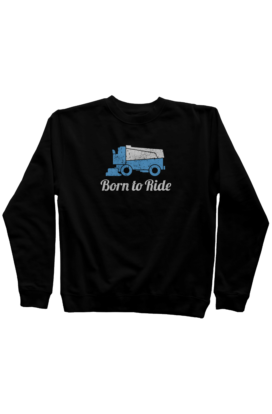 Born to Ride Rinkside Crewneck Sweatshirt Black | Barn Garb Hockey Threads