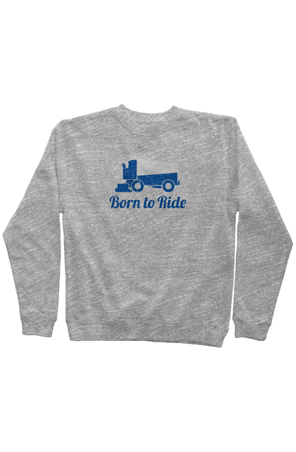 Born to Ride Rinkside Crewneck Sweatshirt Grey | Barn Garb Hockey Threads