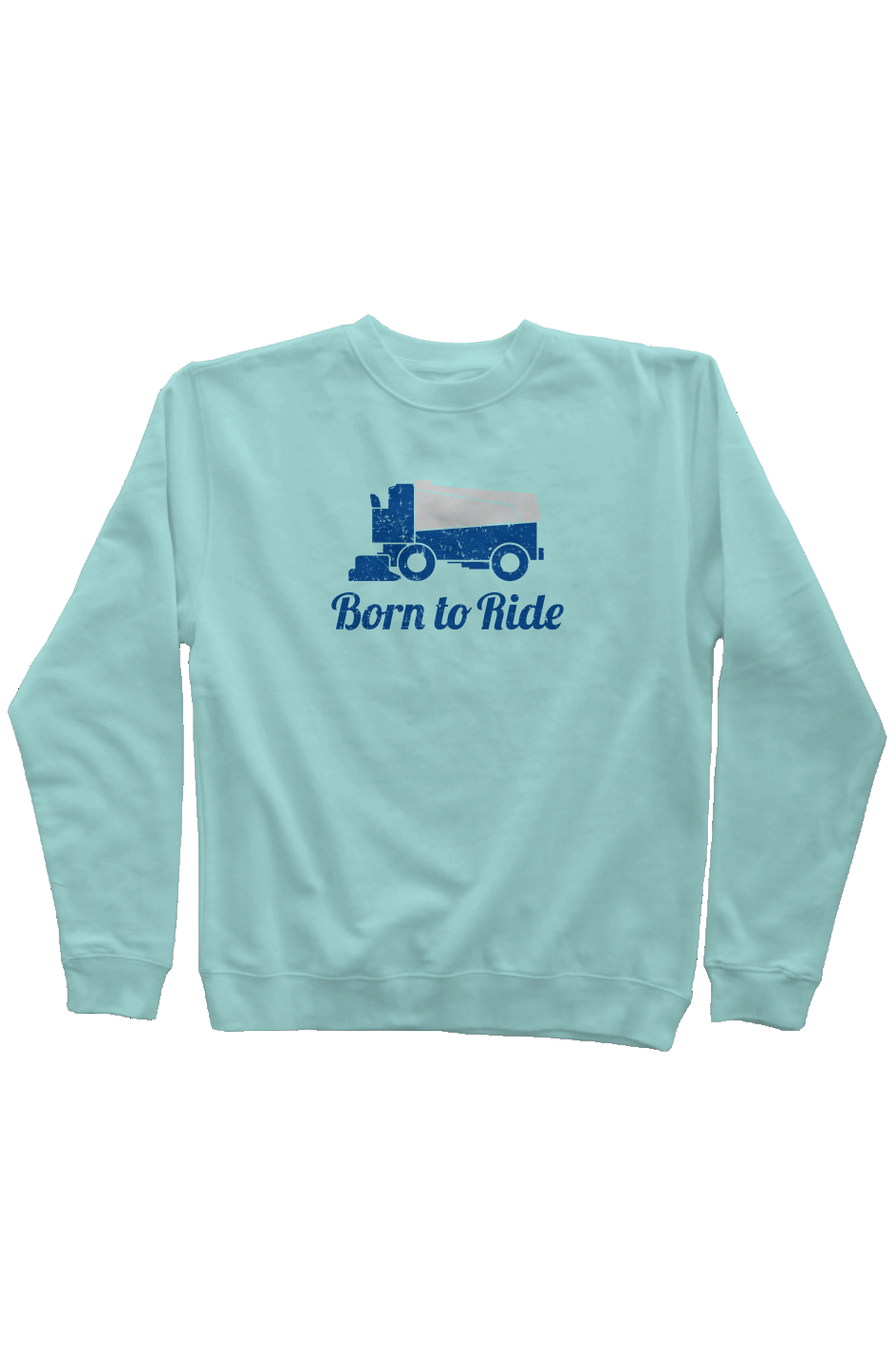 Born to Ride Rinkside Crewneck Sweatshirt Mint | Barn Garb Hockey Threads