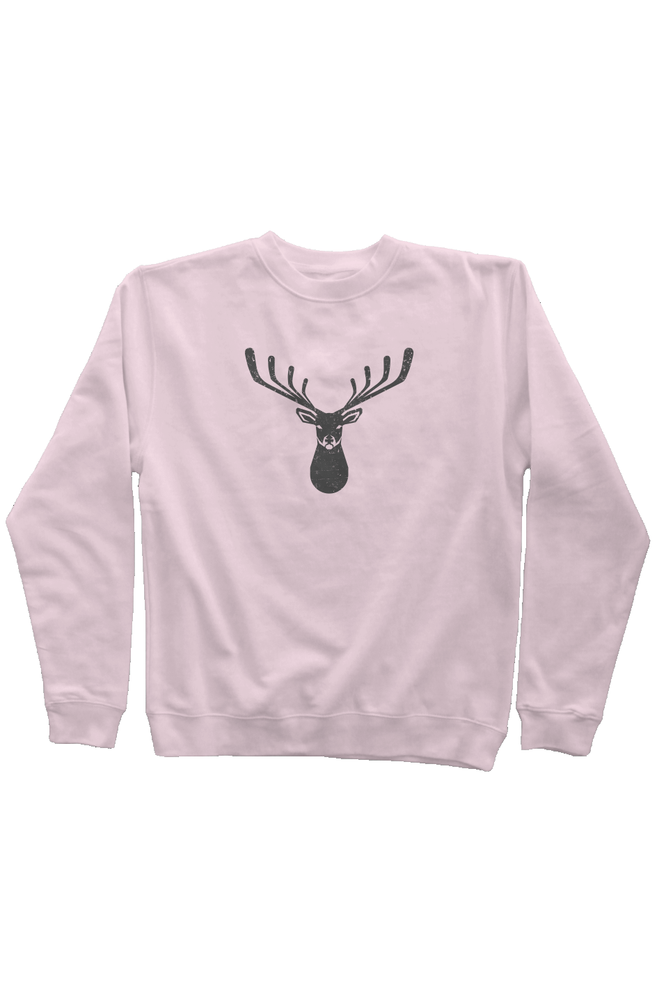 Buckshot Rinkside Crewneck Sweatshirt Pink | Barn Garb Hockey Threads