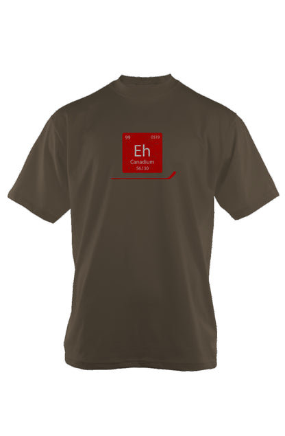 Canadium 90s Throwback Tee Military Green | Barn Garb Hockey Threads
