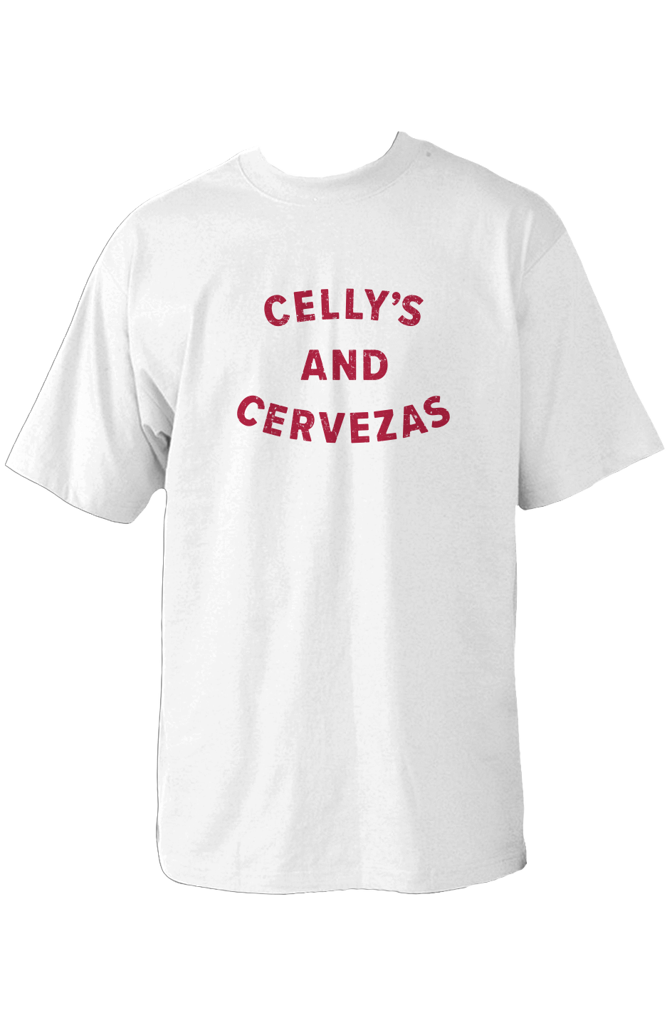 Celly's and Cervezas 90s Throwback Tee White | Barn Garb Hockey Threads