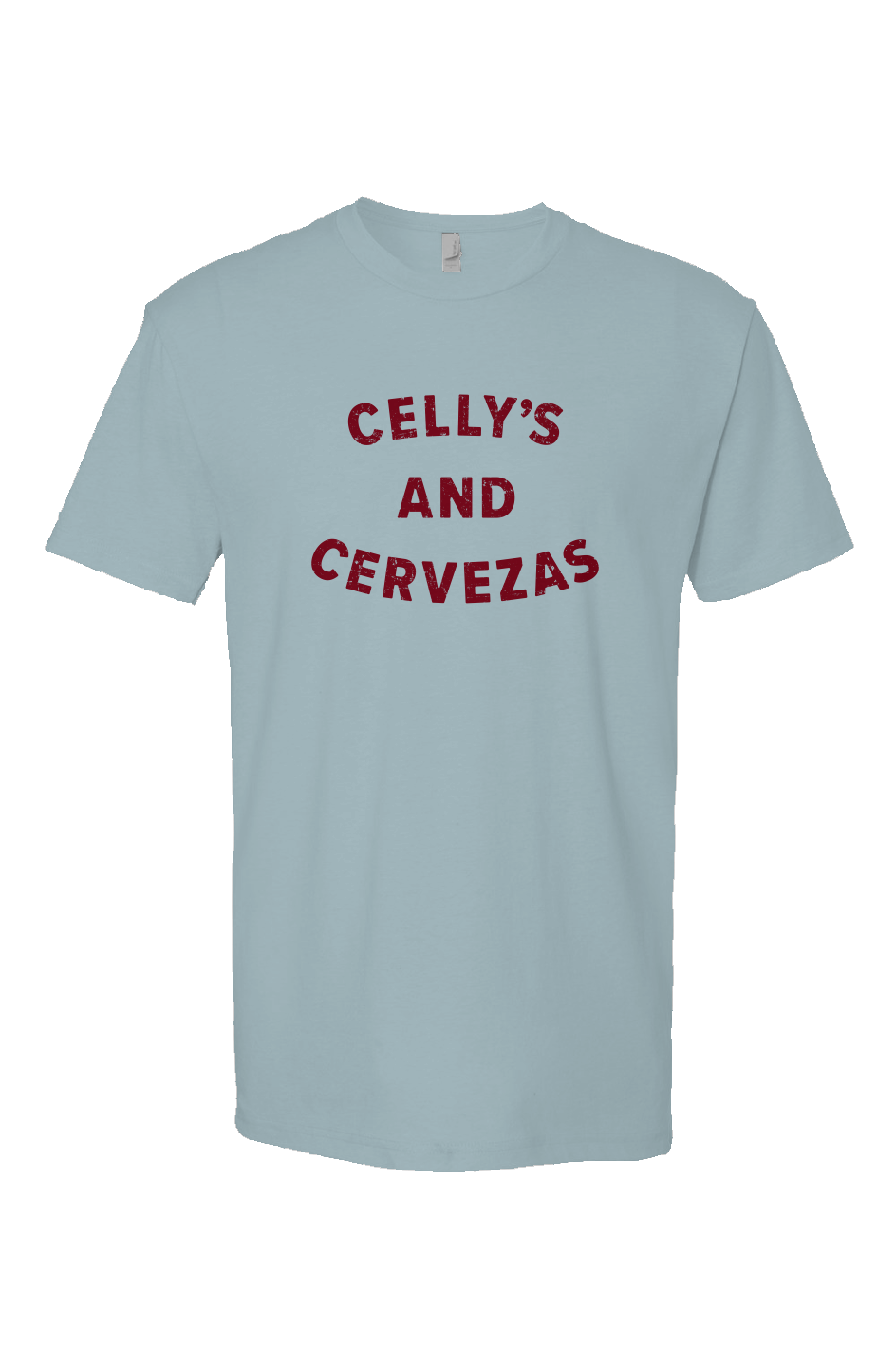 Celly's and Cervezas Breakaway Performance Tee Ice Blue | Barn Garb Hockey Threads