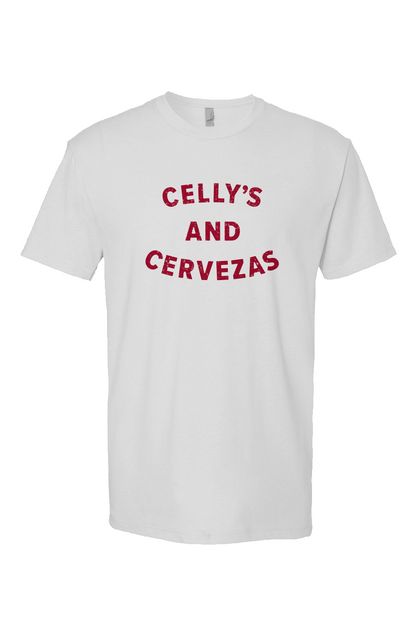 Celly's and Cervezas Breakaway Performance Tee White | Barn Garb Hockey Threads