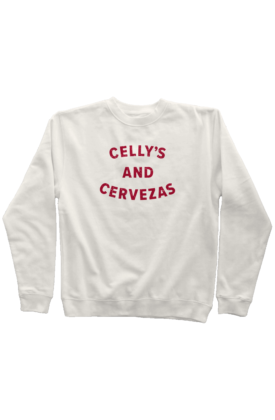 Celly's and Cervezas Rinkside Crewneck Sweatshirt Bone | Barn Garb Hockey Threads