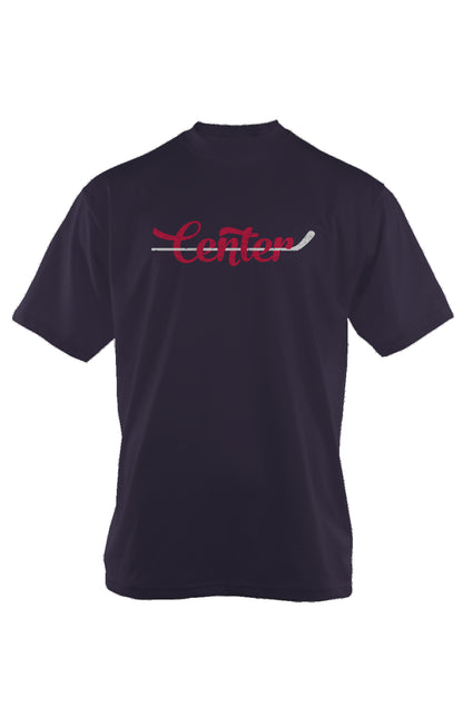 Center 90s Throwback Tee Navy Blue | Barn Garb Hockey Threads
