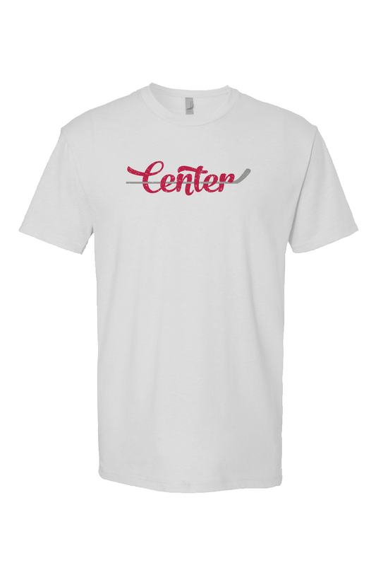 Center Breakaway Performance Tee White | Barn Garb Hockey Threads