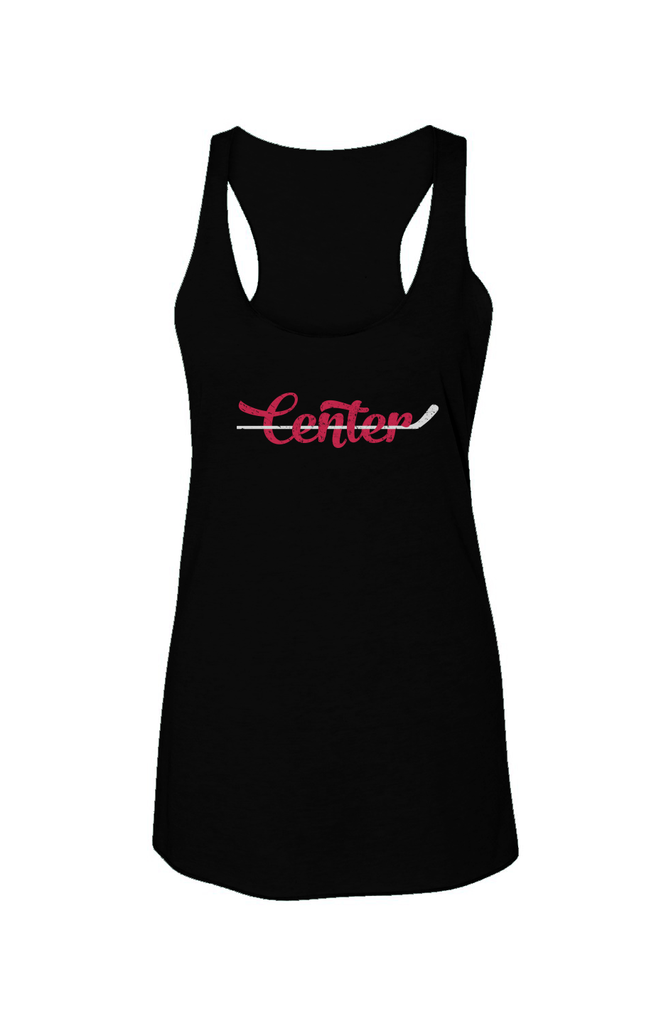 Center Racerback Barn Tank Black | Barn Garb Hockey Threads