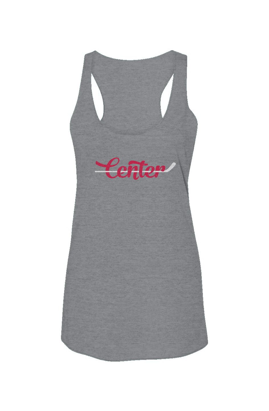 Center Racerback Barn Tank Grey | Barn Garb Hockey Threads