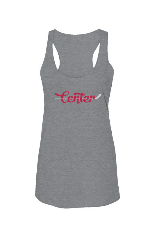 Center Racerback Barn Tank Grey | Barn Garb Hockey Threads