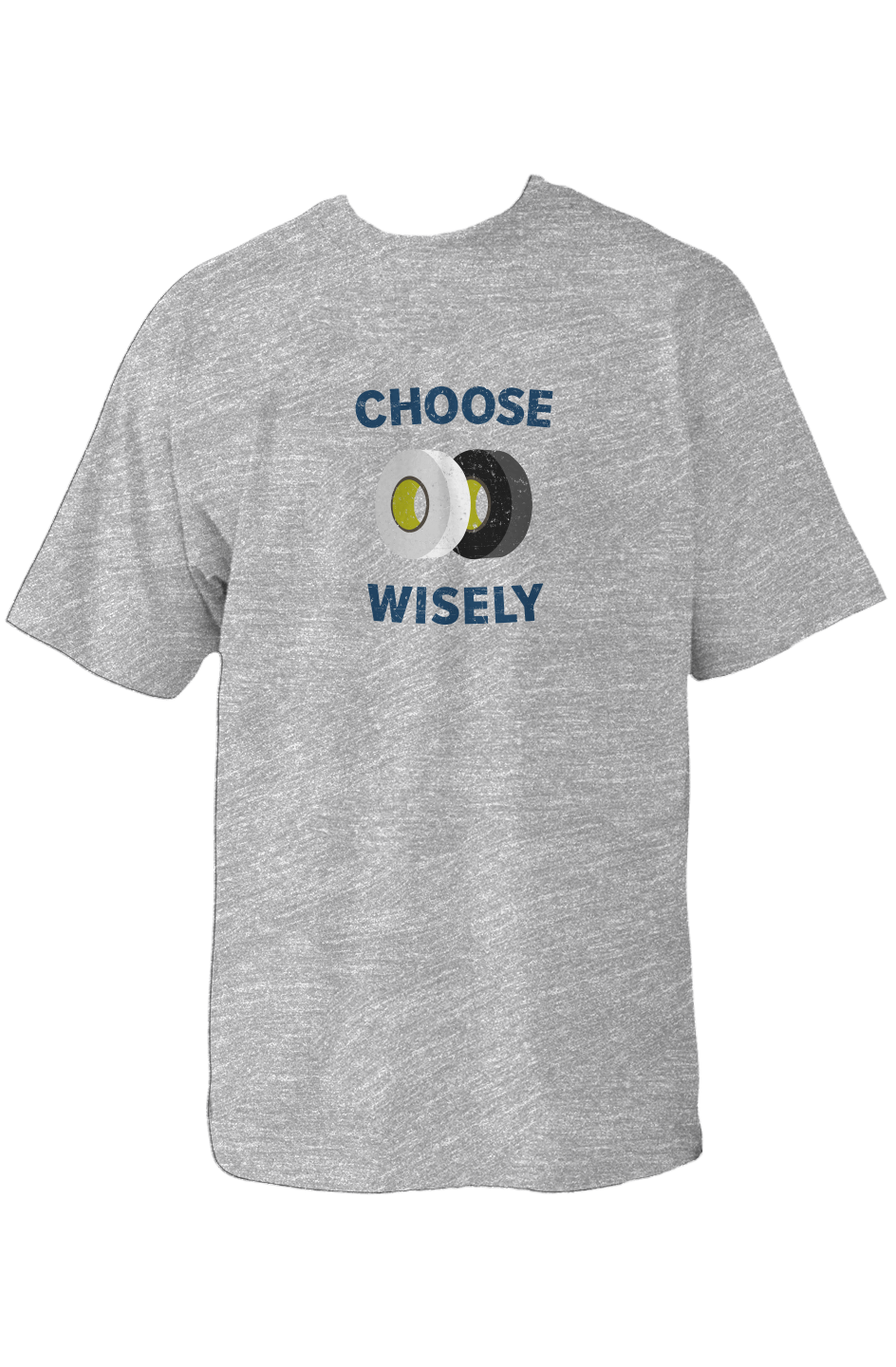 Choose Wisely 90s Throwback Tee Grey | Barn Garb Hockey Threads