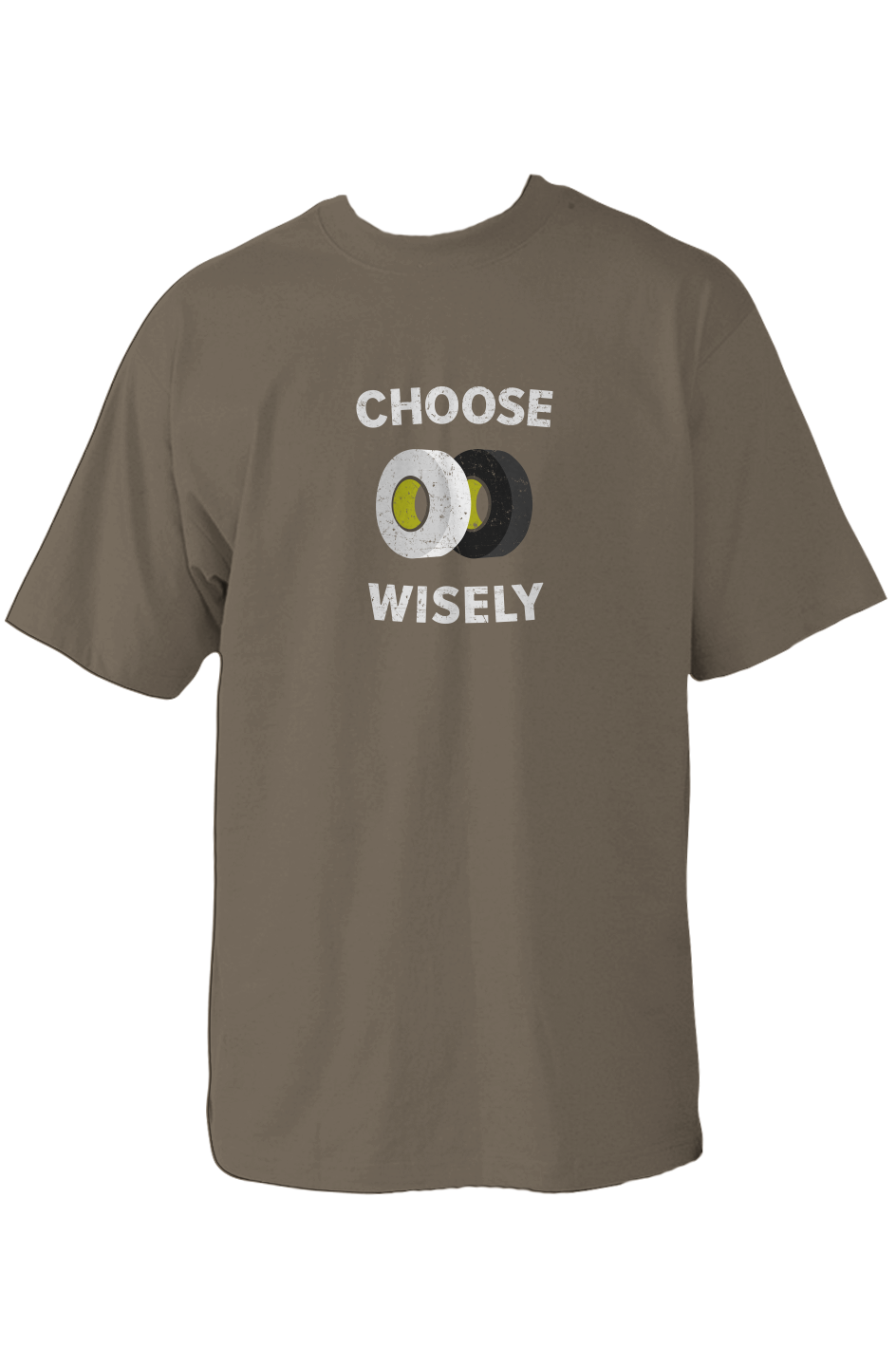 Choose Wisely 90s Throwback Tee Military Green | Barn Garb Hockey Threads