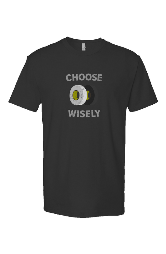Choose Wisely Breakaway Performance Tee Black | Barn Garb Hockey Threads