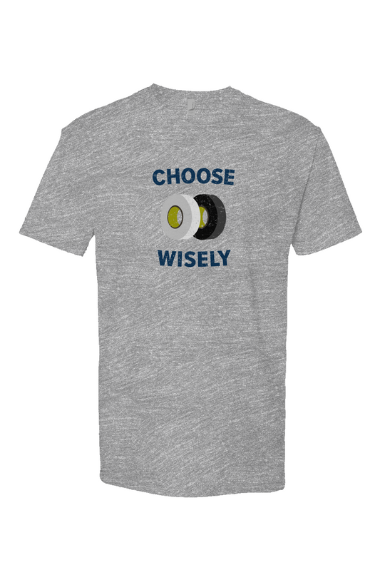 Choose Wisely Breakaway Performance Tee Grey | Barn Garb Hockey Threads