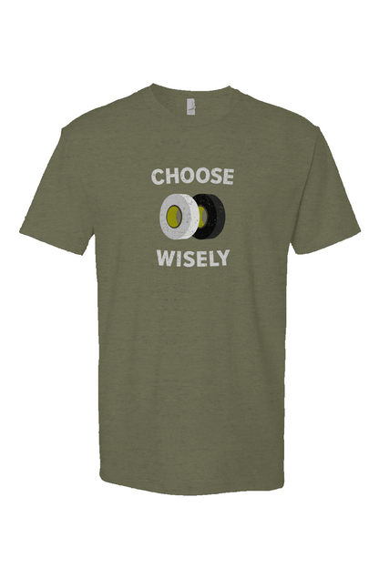 Choose Wisely Breakaway Performance Tee Military Green | Barn Garb Hockey Threads