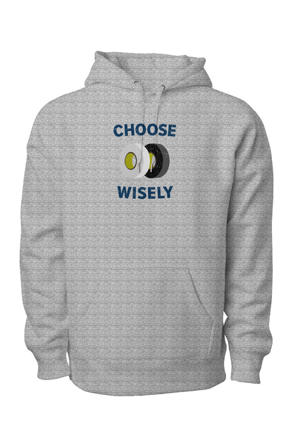 Choose Wisely Legend Heavyweight Hoodie Grey | Barn Garb Hockey Threads