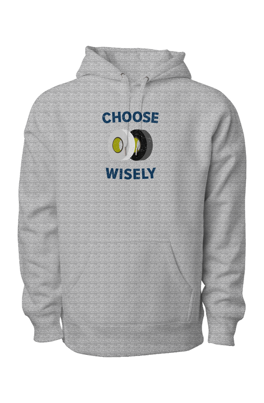 Choose Wisely Legend Heavyweight Hoodie Grey | Barn Garb Hockey Threads