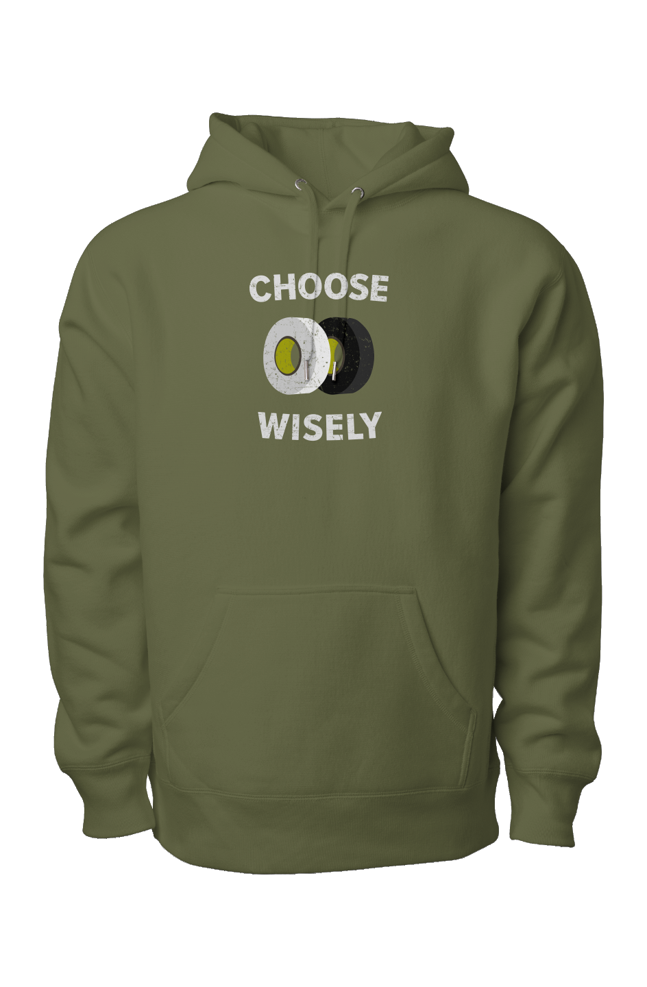 Choose Wisely Legend Heavyweight Hoodie Military Green | Barn Garb Hockey Threads