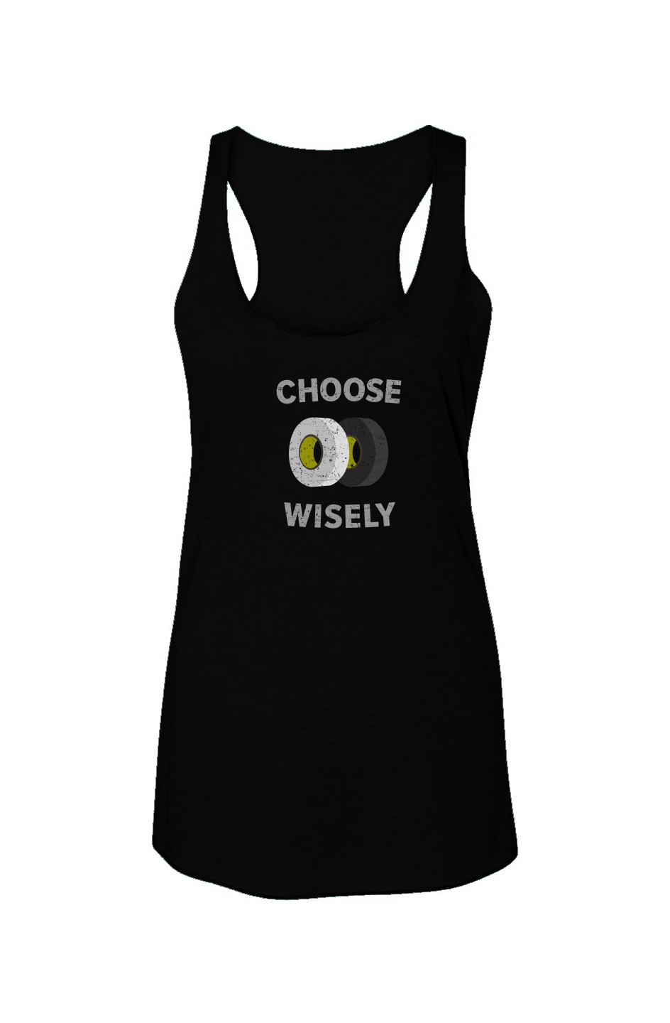 Choose Wisely Racerback Barn Tank Black | Barn Garb Hockey Threads