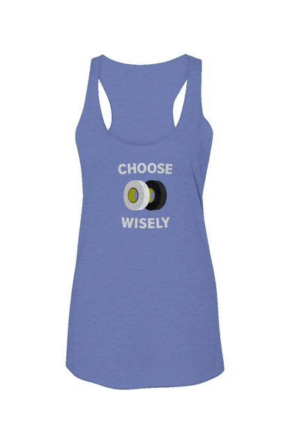Choose Wisely Racerback Barn Tank Blue | Barn Garb Hockey Threads