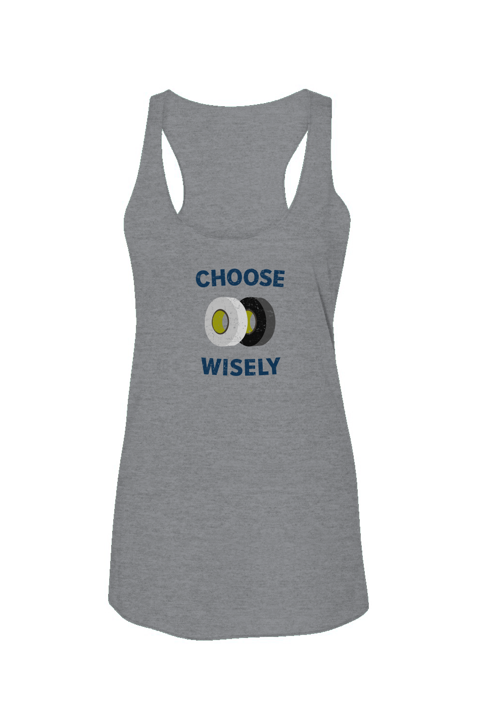 Choose Wisely Racerback Barn Tank Grey | Barn Garb Hockey Threads