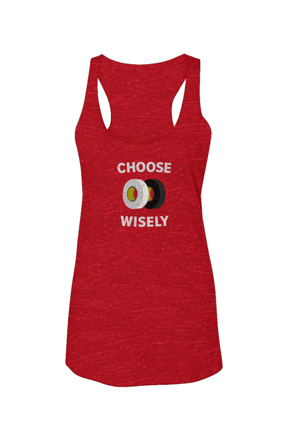 Choose Wisely Racerback Barn Tank Red | Barn Garb Hockey Threads