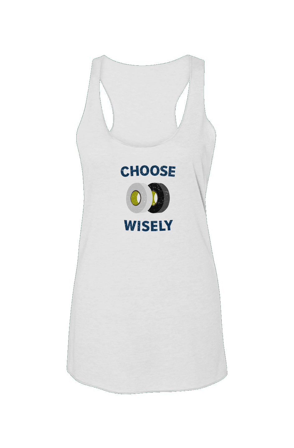 Choose Wisely Racerback Barn Tank White | Barn Garb Hockey Threads