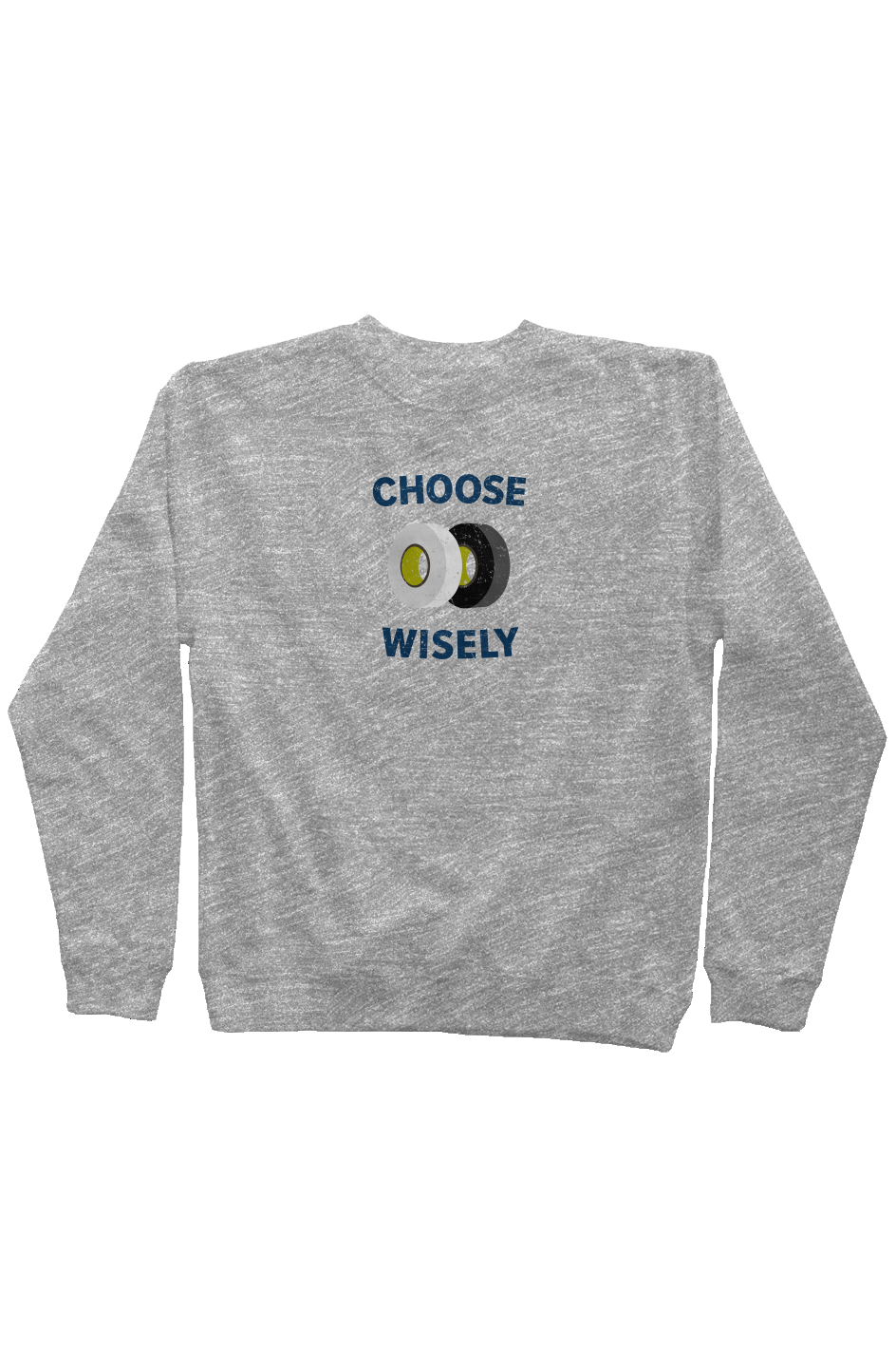 Choose Wisely Rinkside Crewneck Sweatshirt Grey | Barn Garb Hockey Threads