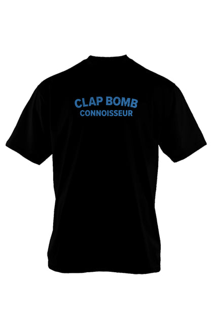 Clap Bomb Connoisseur 90s Throwback Tee Black | Barn Garb Hockey Threads
