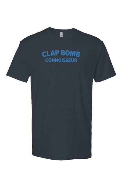 Clap Bomb Connoisseur Breakaway Performance Tee Navy Blue | Barn Garb Hockey Threads
